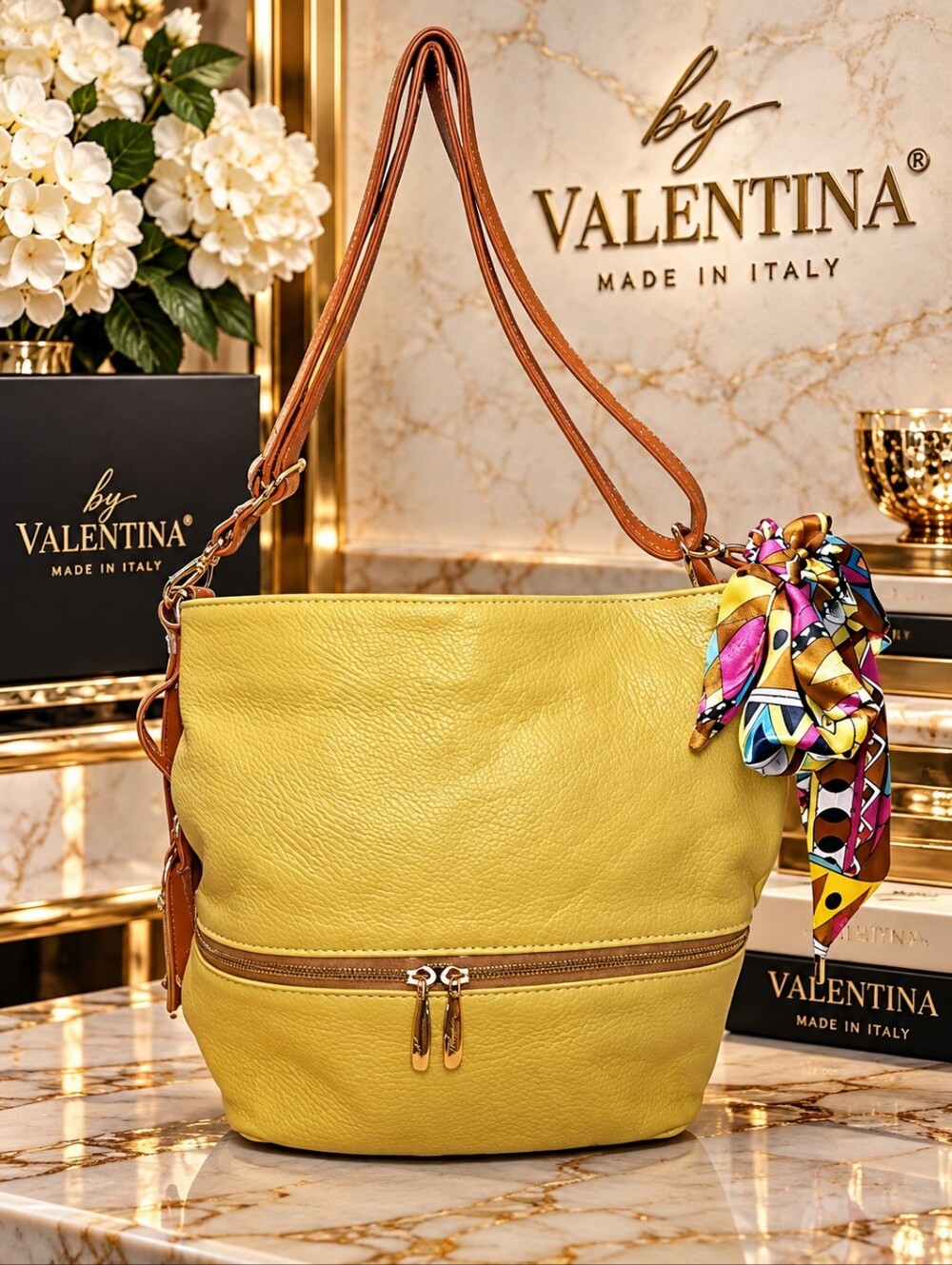 🌟 NWOT Valentina Crossbody In Beautiful Mustard Color
